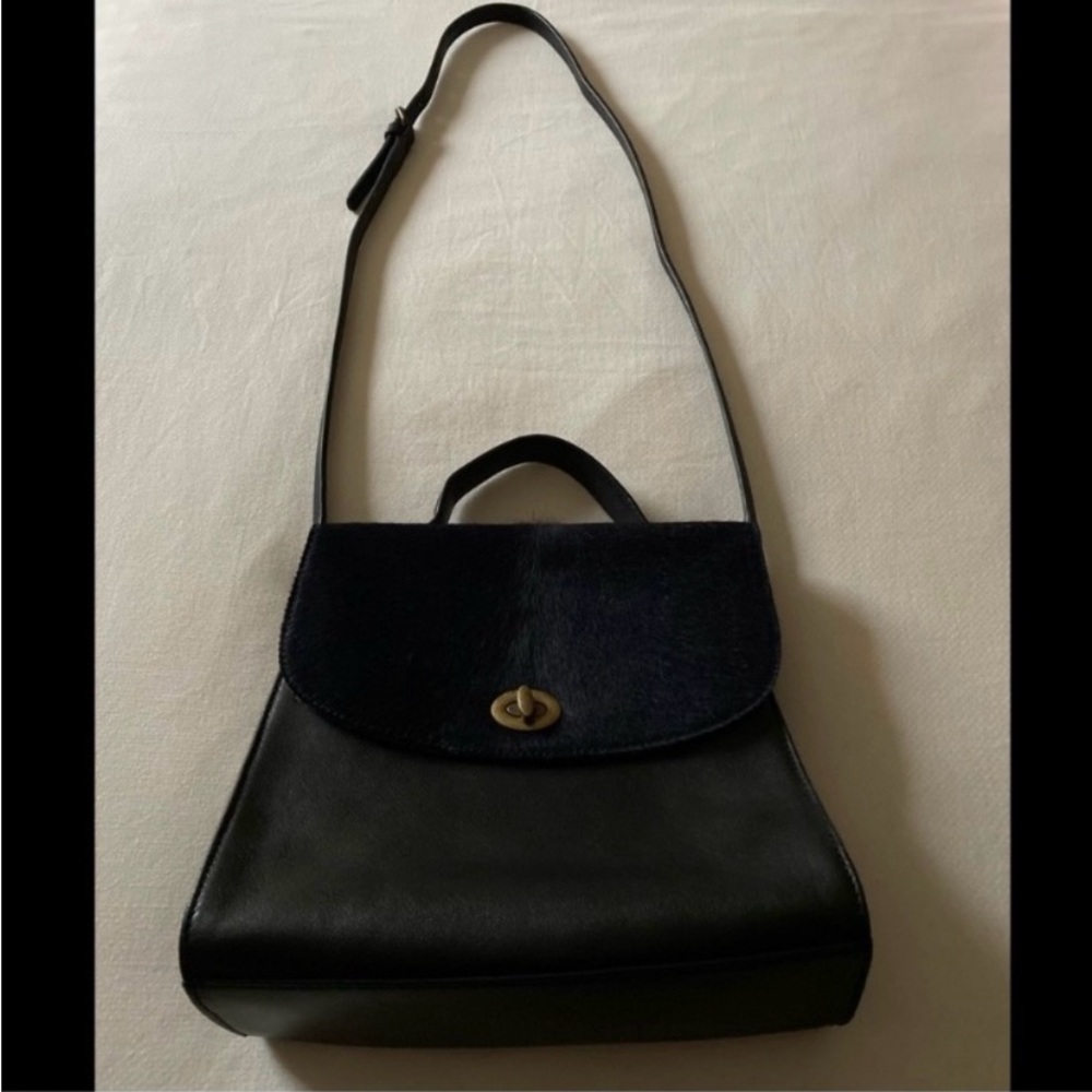 Calf Hair and Leather Bag